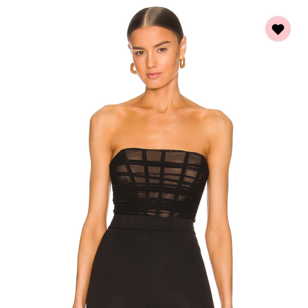 Nookie Black Strapless Body Suit